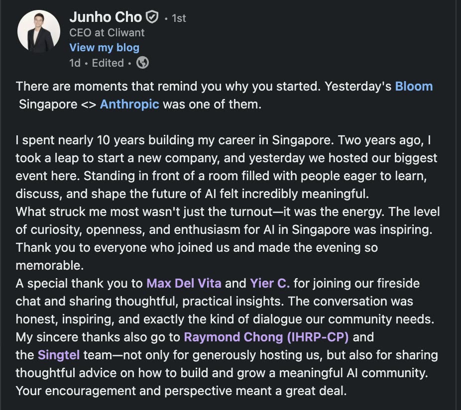 Claude Bloom Singapore 현장 사진 67